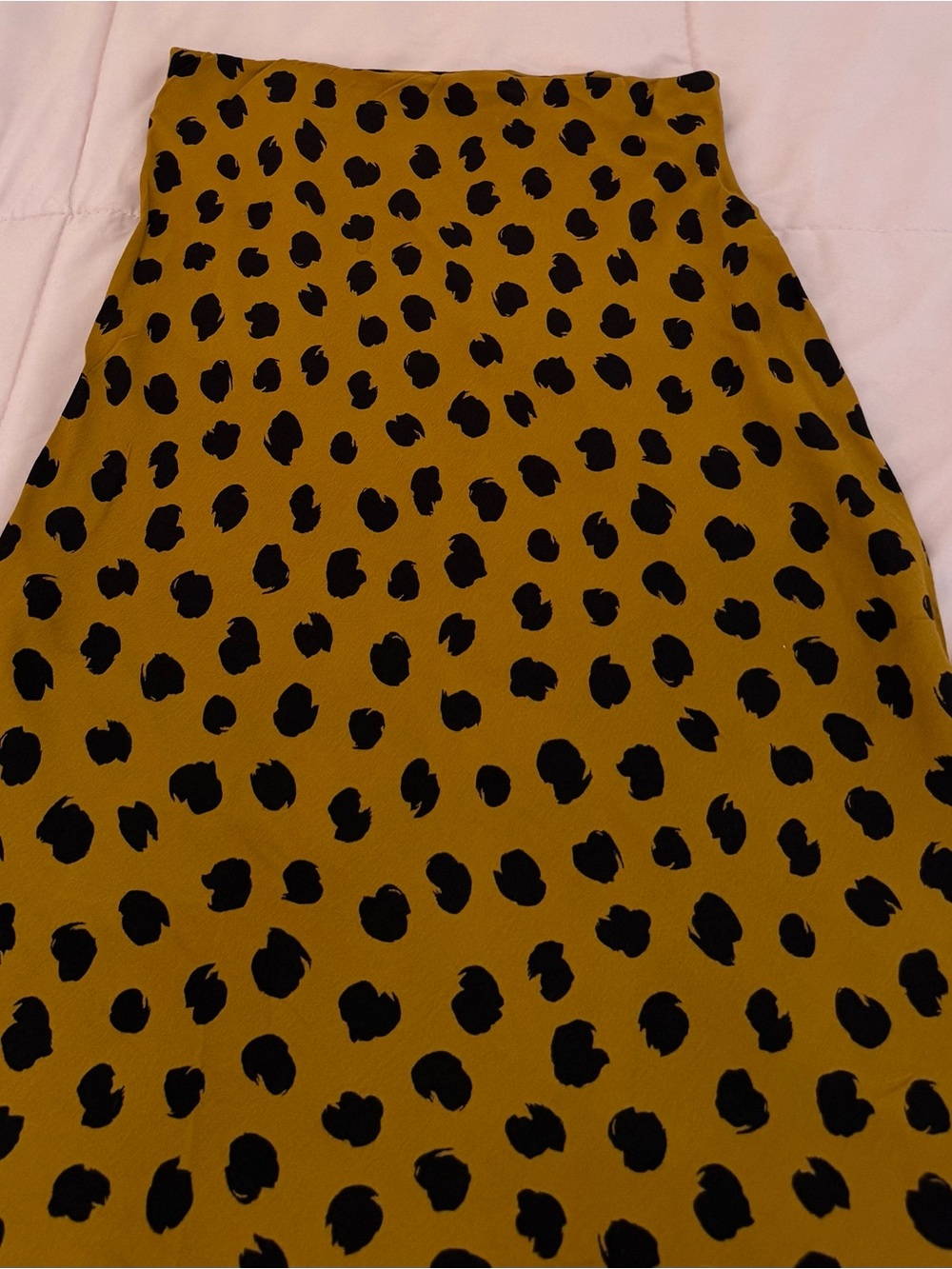 Madewell leopard Midi Slip Skirt in painted Spots, size 00 animal print preppy - Picture 9 of 13